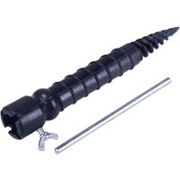 Relaxdays Bodenhülse, für Sonnenschirm & Wäschespinne, zum Eindrehen, 25 mm Stangendicke, 29 cm Rasendorn, schwarz Relaxdays Bodenhülse, für Sonnenschirm & Wäschespinne, zum Eindrehen, 25 mm Stangendicke, 29 cm Rasendorn, schwarz von RELAXDAYS