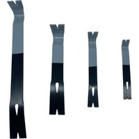 Relaxdays Brecheisen 4-tlg. Set, flache Nagelzieher, in 4 Größen, Montageeisen groß & klein, Demontage, Stahl, schwarz Relaxdays Brecheisen 4-tlg. Set, flache Nagelzieher, in 4 Größen, Montageeisen groß & klein, Demontage, Stahl, schwarz von RELAXDAYS