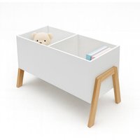 Relaxdays Bücherregal Kinder, 2 offene Fächer, Spielzeug & Bücher, Spielzeugregal HBT: 40 x 66,5 x 34,5 cm, weiß/natur Relaxdays Bücherregal Kinder, 2 offene Fächer, Spielzeug & Bücher, Spielzeugregal HBT: 40 x 66,5 x 34,5 cm, weiß/natur von RELAXDAYS