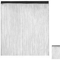 Relaxdays - Fadenvorhang schwarz, kürzbar, Tunneldurchzug, für Türen & Fenster, waschbar, Fadengardine, 145x245 cm, black Relaxdays - Fadenvorhang schwarz, kürzbar, Tunneldurchzug, für Türen & Fenster, waschbar, Fadengardine, 145x245 cm, black von RELAXDAYS