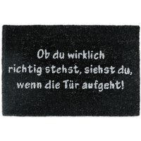 Relaxdays - Fußmatte Kokos, 40x60cm, rutschfeste PVC-Unterlage, Schmutzfangmatte aus Kokosfaser, Fußabstreifer, schwarz Relaxdays - Fußmatte Kokos, 40x60cm, rutschfeste PVC-Unterlage, Schmutzfangmatte aus Kokosfaser, Fußabstreifer, schwarz von RELAXDAYS