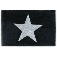 Relaxdays - Fußmatte Kokos stern, BxT: 40x60 cm, rutschfeste PVC-Unterlage, Kokosfaser, Schmutzfangmatte, schwarz Relaxdays - Fußmatte Kokos stern, BxT: 40x60 cm, rutschfeste PVC-Unterlage, Kokosfaser, Schmutzfangmatte, schwarz von RELAXDAYS