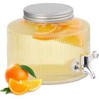 Relaxdays Getränkespender 2,8 Liter, Limobehälter, Zapfhahn und Deckel, dekorativer Wasserspender, Glas, transparent Relaxdays Getränkespender 2,8 Liter, Limobehälter, Zapfhahn und Deckel, dekorativer Wasserspender, Glas, transparent von RELAXDAYS