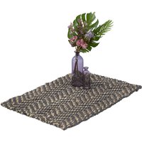 Relaxdays - Jute Teppich, 60 x 90 cm, handgewebter Teppichläufer, Naturfasern, Läufer Flur, Wohnzimmer, Küche, grau/beige Relaxdays - Jute Teppich, 60 x 90 cm, handgewebter Teppichläufer, Naturfasern, Läufer Flur, Wohnzimmer, Küche, grau/beige von RELAXDAYS