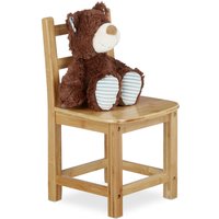 Relaxdays - Kinderstuhl rustico aus Bambus, Für Jungen und Mädchen, Kinderzimmer Stuhl, hbt: ca. 50 x 28,5 x 28 cm, natur von RELAXDAYS