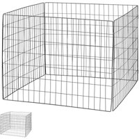 Relaxdays Komposter Metall, 2er Set, Biokomposter Garten, HBT: 70 x 90 x 90 cm, 560 Liter, Drahtkomposter Stahl, schwarz von RELAXDAYS