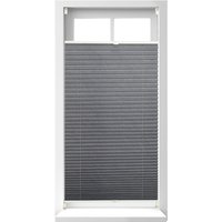 Relaxdays - Plissee Rollo ohne Bohren, Klemmfix zum Kleben, Faltrollo lichtdurchlässig, Faltstore grau, BxH: 60 x 130 cm von RELAXDAYS