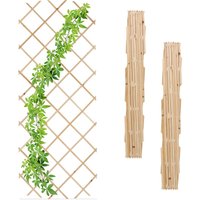 Relaxdays Rankgitter ausziehbar, 3er Set, Rankhilfe Kletterpflanzen, 180x90 cm, Garten, Balkon, Terrasse, Holz, natur Relaxdays Rankgitter ausziehbar, 3er Set, Rankhilfe Kletterpflanzen, 180x90 cm, Garten, Balkon, Terrasse, Holz, natur von RELAXDAYS