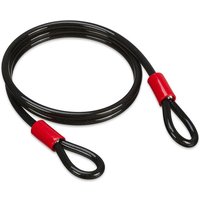 Schlaufenkabel 2 m, ummanteltes Stahlseil mit Ösen, ø 12 mm, Sicherung Fahrrad, Motorrad, Gartenmöbel, schwarz - Relaxdays Schlaufenkabel 2 m, ummanteltes Stahlseil mit Ösen, ø 12 mm, Sicherung Fahrrad, Motorrad, Gartenmöbel, schwarz - Relaxdays von RELAXDAYS