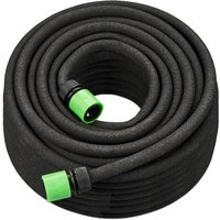 Relaxdays Tropfschlauch, 50 m, Perlschlauch zur Bewässerung von Hochbeeten und Hecken, Wasserschlauch, Garten, schwarz von RELAXDAYS