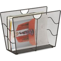 Zeitungsständer Mesh, Zeitschriftensammler Metall, Zeitungshalter stehend, HxBxT: 27 x 39 x 17 cm, schwarz - Relaxdays Zeitungsständer Mesh, Zeitschriftensammler Metall, Zeitungshalter stehend, HxBxT: 27 x 39 x 17 cm, schwarz - Relaxdays von RELAXDAYS