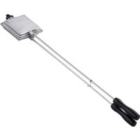 Sandwicheisen Camping, Outdoor Sandwichmaker Grill, Gaskocher, Griff: 57 cm lang, Toasteisen: 10x10 cm, silber - Relaxdays Sandwicheisen Camping, Outdoor Sandwichmaker Grill, Gaskocher, Griff: 57 cm lang, Toasteisen: 10x10 cm, silber - Relaxdays von RELAXDAYS