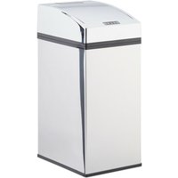 Sensor Mülleimer Edelstahl, mit Automatikdeckel, Inneneimer, hygienisch, 7 l, HxBxT: 35 x 15 x 20 cm, silber - Relaxdays von RELAXDAYS