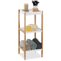 relaxdays Badregal braun, weiß 30,0 x 29,0 x 72,0 cm relaxdays Badregal braun, weiß 30,0 x 29,0 x 72,0 cm von RELAXDAYS