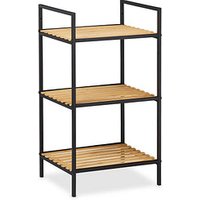 relaxdays Beistellregal braun, schwarz 39,0 x 32,5 x 71,0 cm relaxdays Beistellregal braun, schwarz 39,0 x 32,5 x 71,0 cm von RELAXDAYS