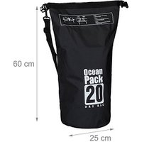 relaxdays Dry Bag Ocean Pack LKW-Plane schwarz 20,0 l relaxdays Dry Bag Ocean Pack LKW-Plane schwarz 20,0 l von RELAXDAYS