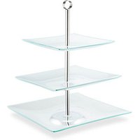 relaxdays Etagere transparent/silber 40,0 cm von RELAXDAYS