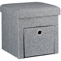 relaxdays Hocker mit Stauraum 10020369_111 grau von RELAXDAYS