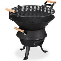 relaxdays Holzkohlegrill Grillfass 45,0 x 36,0 x 40,0 cm relaxdays Holzkohlegrill Grillfass 45,0 x 36,0 x 40,0 cm von RELAXDAYS