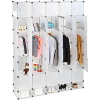 relaxdays Kleiderschrank, 10024527_50 transparent 180,0 x 46,5 x 234,0 cm von RELAXDAYS