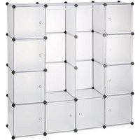 relaxdays Kleiderschrank, 10021969_50 transparent 145,5 x 36,5 x 145,5 cm von RELAXDAYS