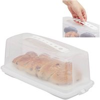 relaxdays Kuchen-Transportbox für Kastenform 37,0 x 16,0 cm von RELAXDAYS