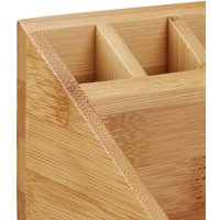 relaxdays Schreibtisch-Organizer 23,0 x 10,0 x 10,0 cm braun von RELAXDAYS