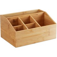 relaxdays Schreibtisch-Organizer braun Bambus 6 Fächer 28,0 x 19,5 x 14,0 cm relaxdays Schreibtisch-Organizer braun Bambus 6 Fächer 28,0 x 19,5 x 14,0 cm von RELAXDAYS