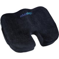 relaxdays Sitzkissen Orthopädisch schwarz von RELAXDAYS