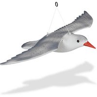 relaxdays Vogelschreck Möwe fliegend grau 59,0 x 41,0 x 22,0 cm von RELAXDAYS