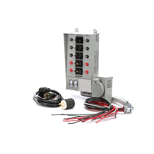 RELIANCE CONTROLS 31410CRK Pro/Tran 10-Circuit 30 Amp Generator Transfer Switch Kit,Gray von RELIANCE CONTROLS