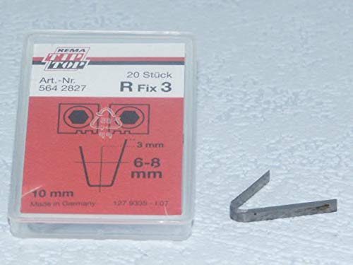 Rema Tip Top Schneidmesser für Rubber Cut 414, 400, R Fix 3 20 Stück, Reifen-Nachschneidmesser, Profilschneidmesser 564282 von Rema Tip Top