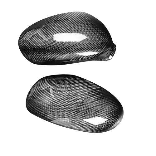 REMAZ 2 Stück Kohlefaser Auto Rückspiegelkappe für Porsche 911 996 1997-2005, Ersatz Autotür Seitenspiegelabdeckungen Shell Borte Schützen Zubehör von REMAZ