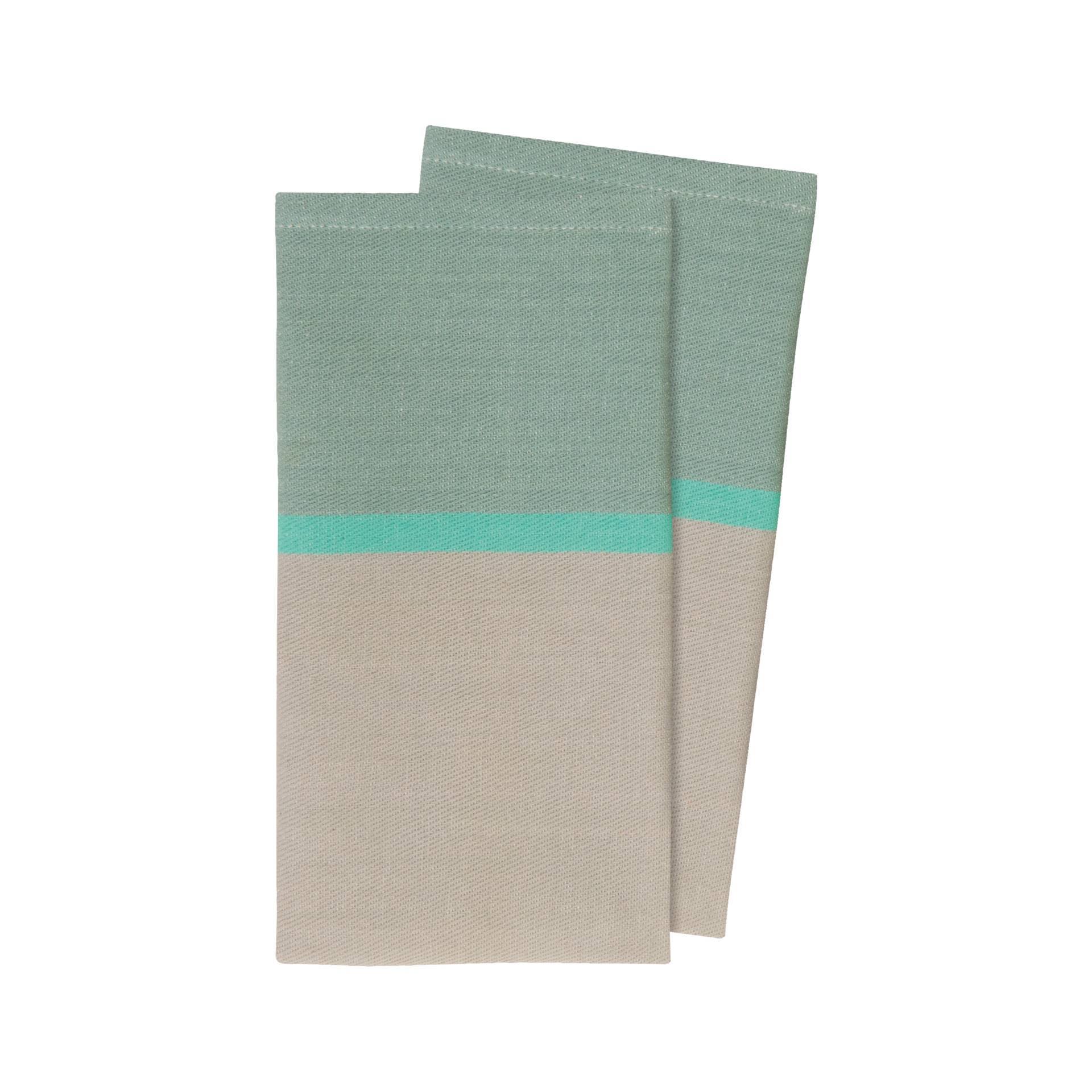 Baumwoll-Servietten 'Mint', 2er-Set von REMEMBER®