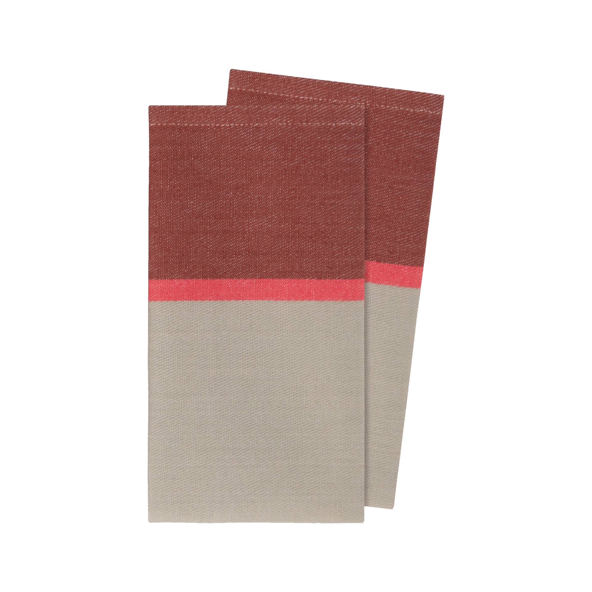 Baumwoll-Servietten 'Raspberry', 2er-Set von REMEMBER®