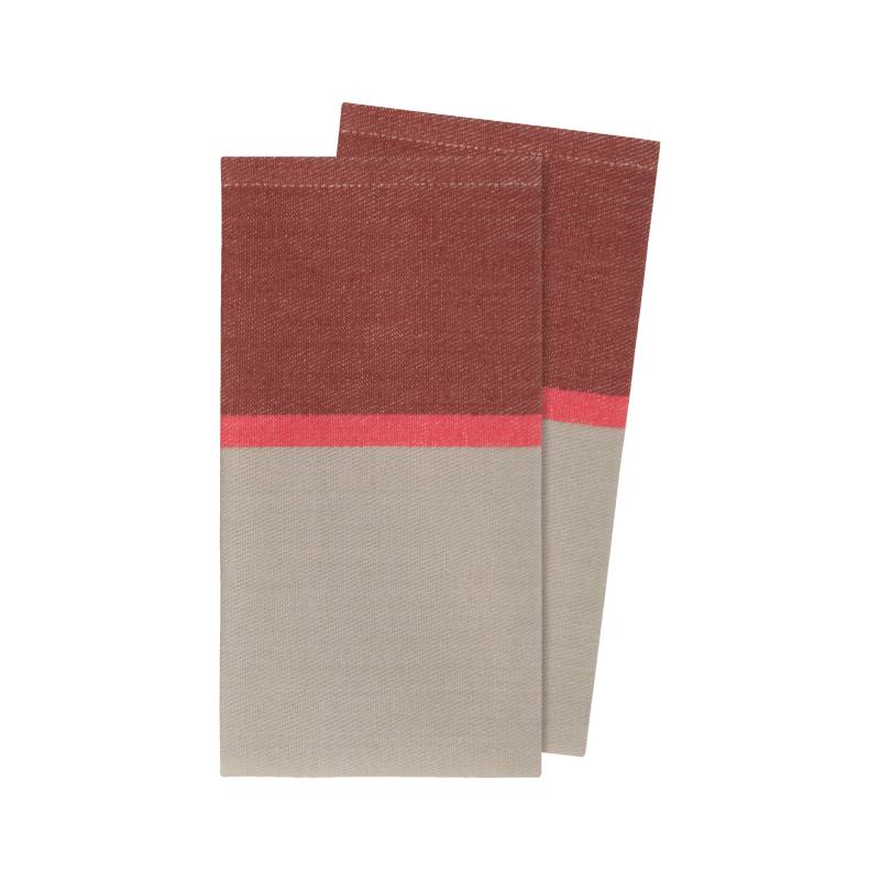 Baumwoll-Servietten 'Raspberry', 2er-Set von REMEMBER®