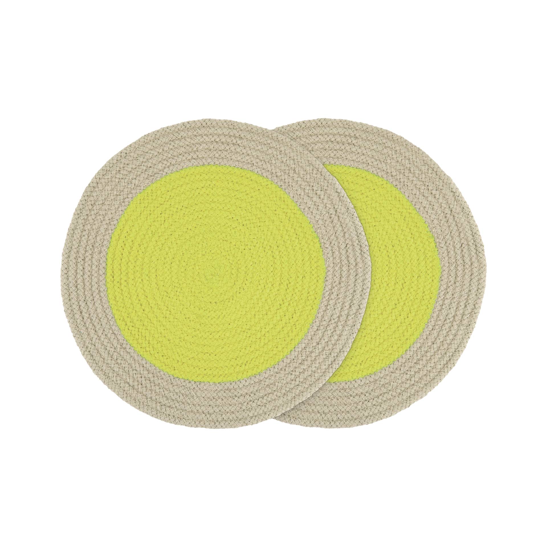 Baumwoll-Tischsets 'Lime', 2er-Set von REMEMBER®