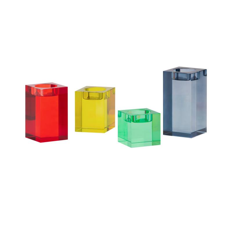 Glasblock-Kerzenhalter 'Vela' von REMEMBER®