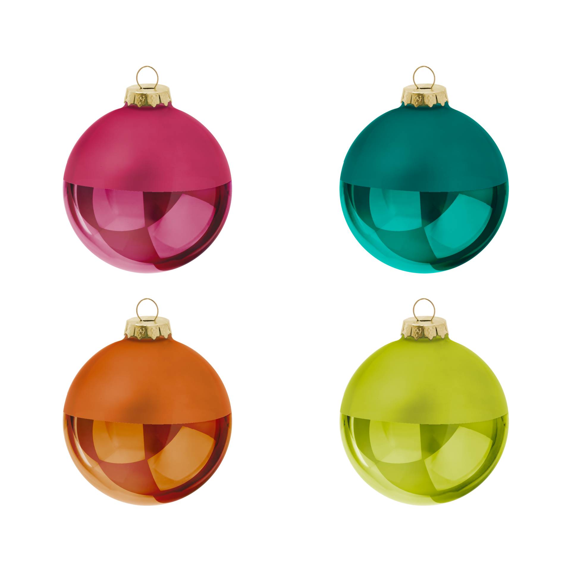 Weihnachtskugel-Set ,Gloria', 4-tlg. von REMEMBER®