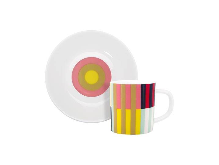 REMEMBER Espressotasse mit Unterteller Havanna - farbenfrohe von REMEMBER