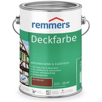Remmers - Deckfarbe rotbraun, 2,5 Liter, Deckfarbe für innen und außen, Wetterschutzfarbe viele Untergründe, hochdeckend, wetterfest Remmers - Deckfarbe rotbraun, 2,5 Liter, Deckfarbe für innen und außen, Wetterschutzfarbe viele Untergründe, hochdeckend, wetterfest von REMMERS