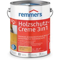 Holzschutz-Creme 3in1 pinie/lärche, 5 Liter, tropffreie Holzlasur für aussen, 3facher Holzschutz mit Imprägnierung + Grundierung + Lasur von REMMERS