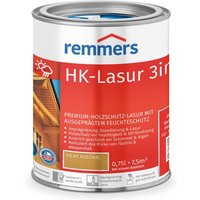 HK-Lasur 3in1 eiche rustikal, 0,75 Liter, Holzlasur aussen, 3facher Holzschutz mit Imprägnierung + Grundierung + Lasur, Feuchtigkeit- und UV-Schutz von REMMERS