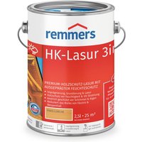 HK-Lasur 3in1 pinie/lärche, 2,5 Liter, Holzlasur aussen, 3facher Holzschutz mit Imprägnierung + Grundierung + Lasur, Feuchtigkeit- und UV-Schutz von REMMERS