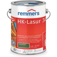 HK-Lasur 3in1 tannengrün, 2,5 Liter, Holzlasur aussen, 3facher Holzschutz mit Imprägnierung + Grundierung + Lasur, Feuchtigkeit- und UV-Schutz von REMMERS