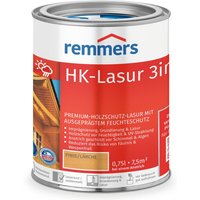 HK-Lasur 3in1 pinie/lärche, 0,75 Liter, Holzlasur aussen, 3facher Holzschutz mit Imprägnierung + Grundierung + Lasur, Feuchtigkeit- und UV-Schutz von REMMERS