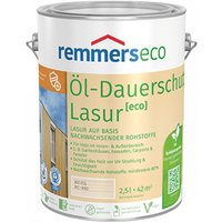 L Dauerschutz Lasur eco Holzschutz Fensterlasur rc 970 silbergrau 2,5 l - Remmers von REMMERS