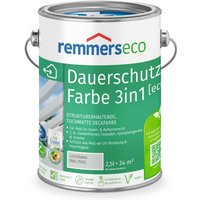 L-Farbe [eco] lichtgrau (ral 7035), 2,5 Liter, Öko Farbe für Holz innen und außen, mit 3fach Schutz, nachhaltig, umweltfreundlich - lichtgrau (ral von REMMERS