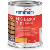 Remmers - HK-Lasur 3in1 [plus] kiefer, matt, 0,75 Liter, Holzlasur, Premium Holzlasur außen, 3fach Holzschutz mit Imprägnierung + Grundierung + Lasur von REMMERS