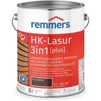 HK-Lasur 3in1 [plus] palisander, matt, 5 Liter, Holzlasur, Premium Holzlasur außen, 3fach Holzschutz mit Imprägnierung + Grundierung + Lasur von REMMERS